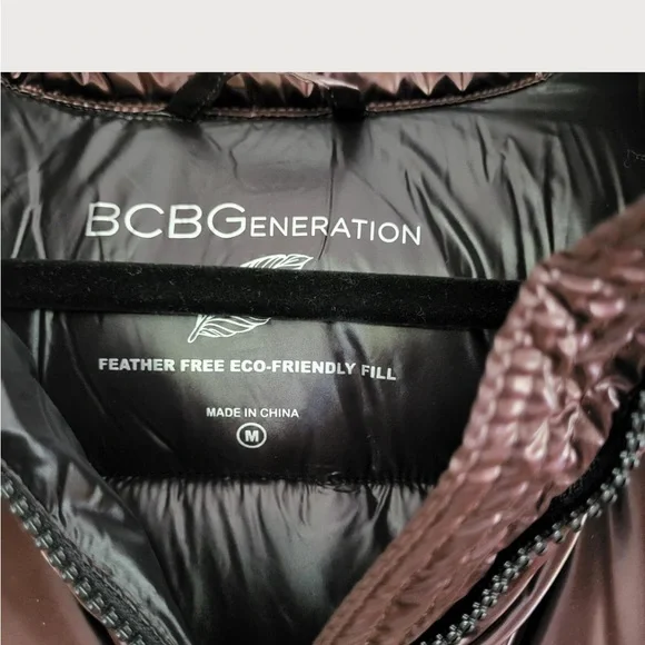 BCBGeneration Feather-Free Maroon/Brown Jacket - Picture 2 of 11